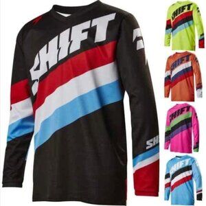Shift MX Ride Club - White Label Striped Motocross Jersey